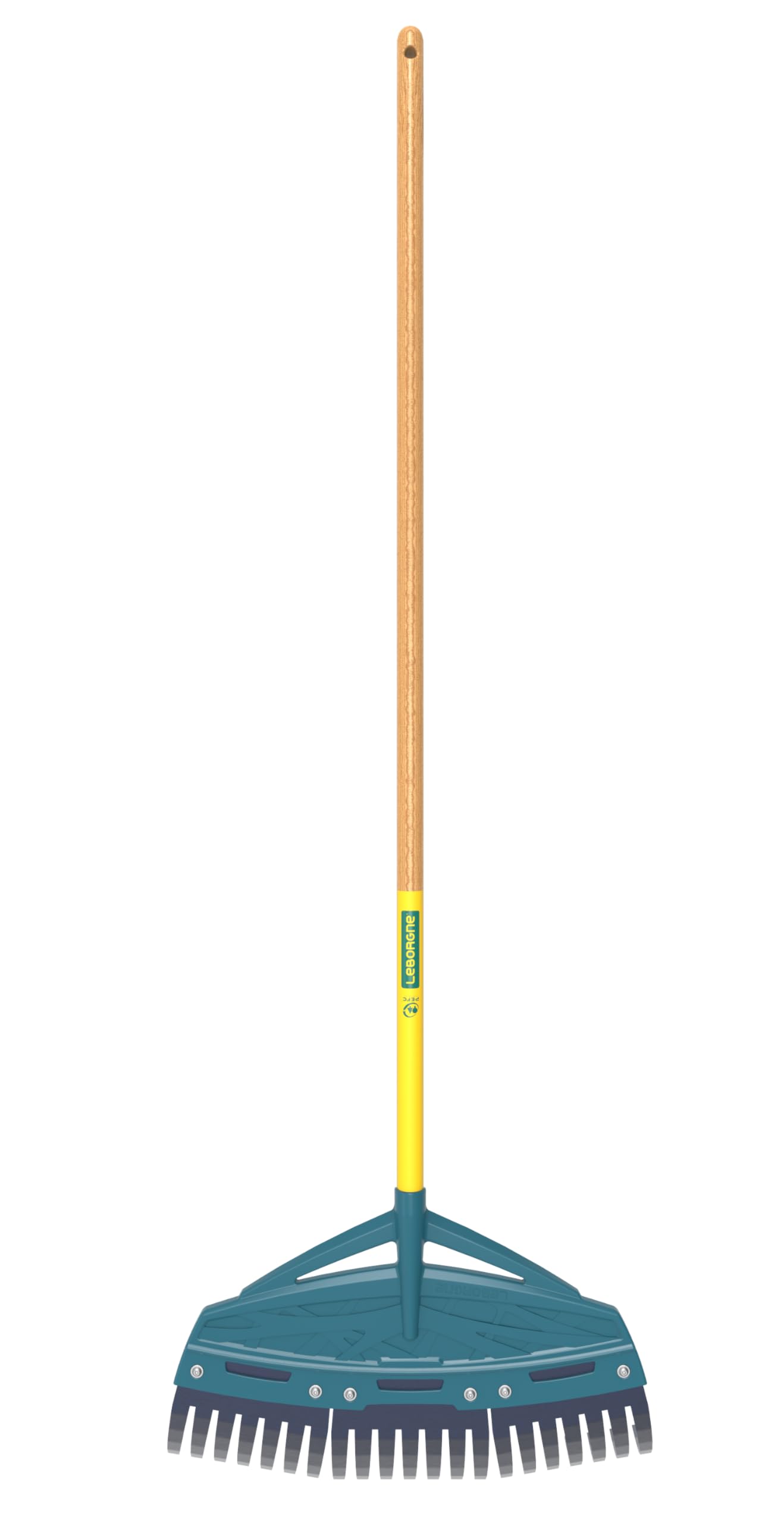 Balai Paysagiste XR3 Duopro® 55 cm – Manche Bois PEFC 130 cm – Outil Professionnel pour Nettoyage Jardin, Feuilles et Débris