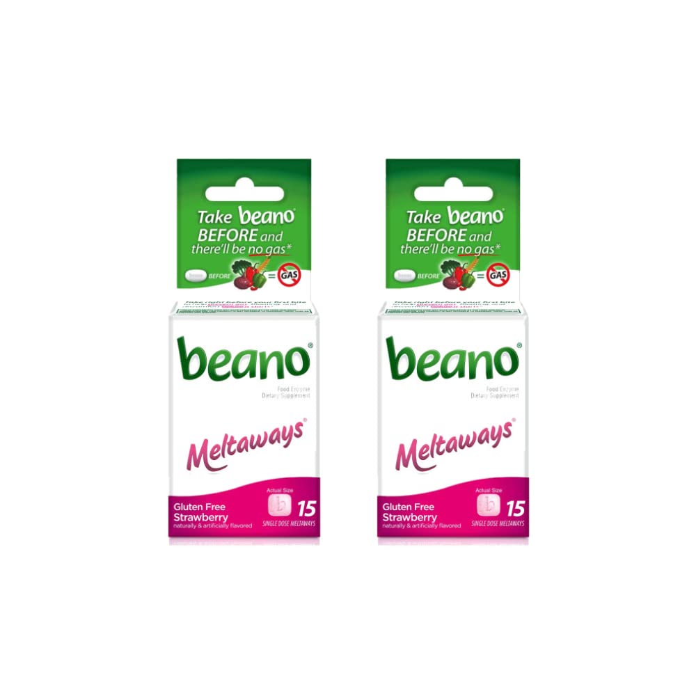 Beano Meltaways Strawberry 15 ea (Pack of 2)