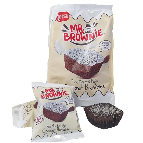 Mr. Brownie 2 x 200g Coconut Brownies 8 Brownies Mit Kokos Flocken Pro Packung Köstliches Feingebäck Vorteilspackung