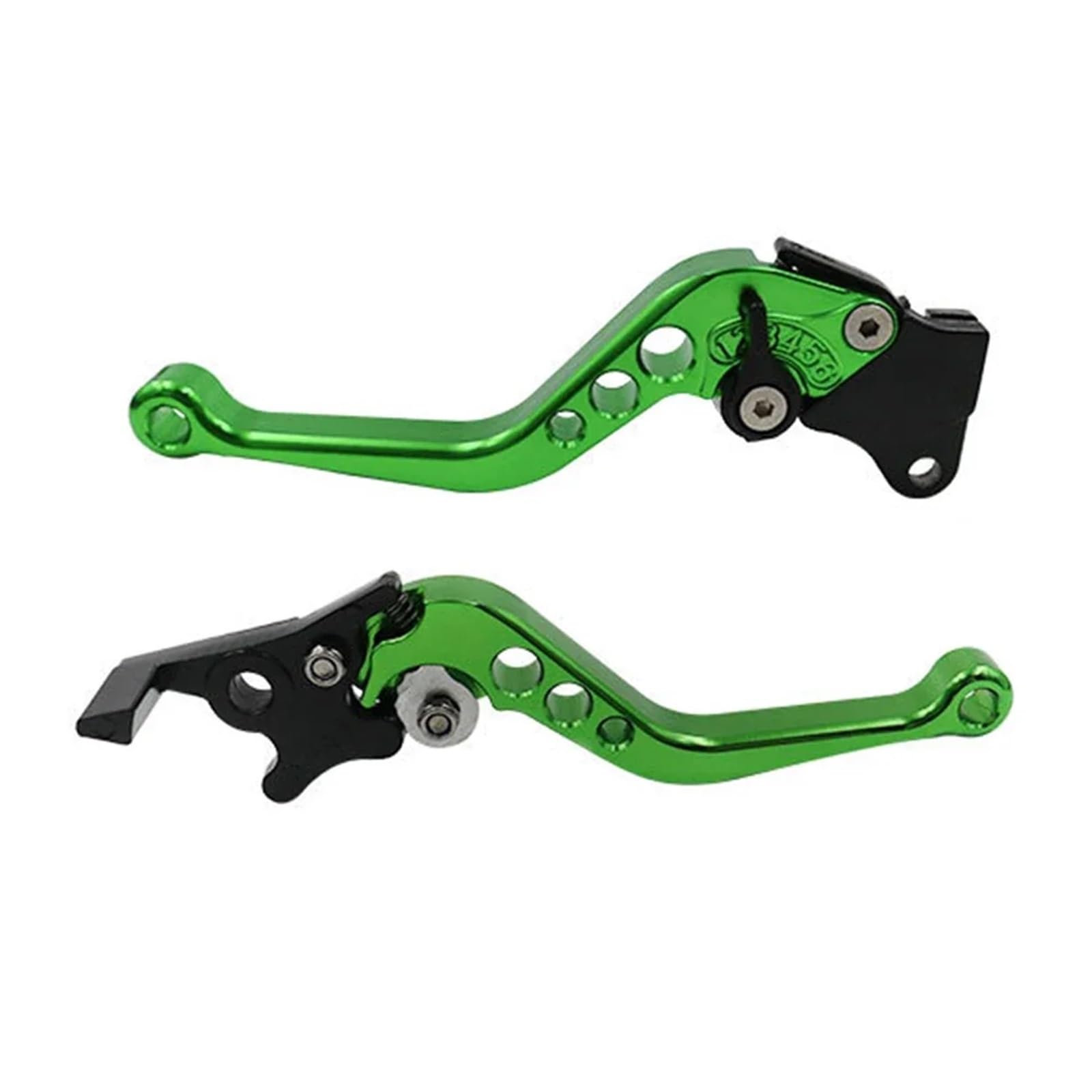 Hsyduhae Green Motorbike Brake Levers 2Pcs Universal Aluminum Alloy Motorcycle Brake Handle Motorbike Modification Motor Clutch Drum Lever(Green)
