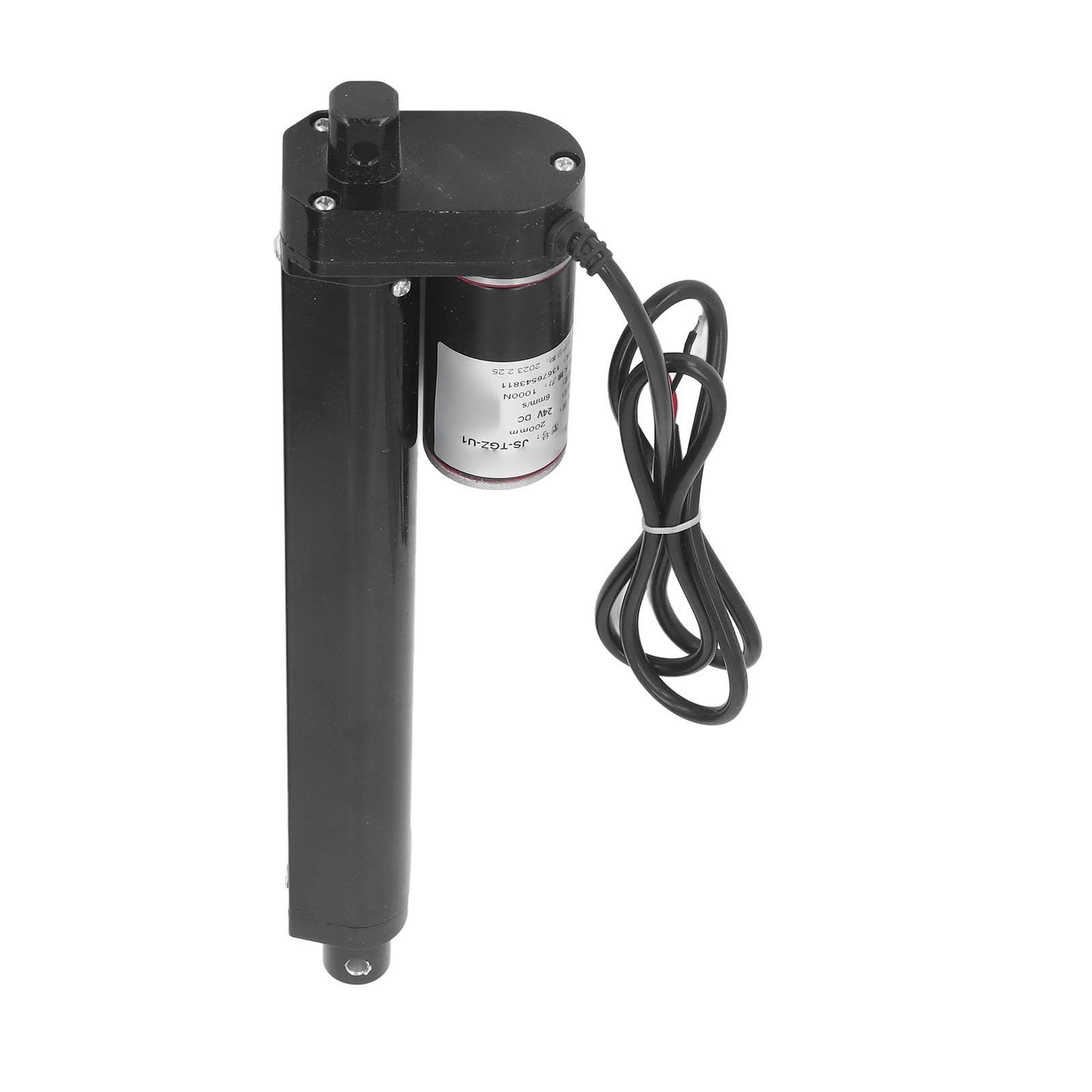 Liniowy siłownik elektryczny Czarny 1000N 200 mm skoku Elektryczne łóżko medyczne ze stopu aluminium IP65, sofa (Actuator Only)