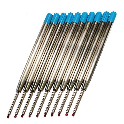 20PCS Pack Ink Refill 3.82 inch Ballpoint Pen Refill for JASON YUEN Brand Desk Ballpoint Pens (3.82 inch, Blue) Cover