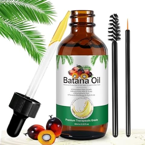 Batana Hair Growth Oil,100% Pure Natural Organic Cold Press Batana Hair Oil for Hair Split Ends, Enhances Hair & Skin Radiance Nourishment Cover