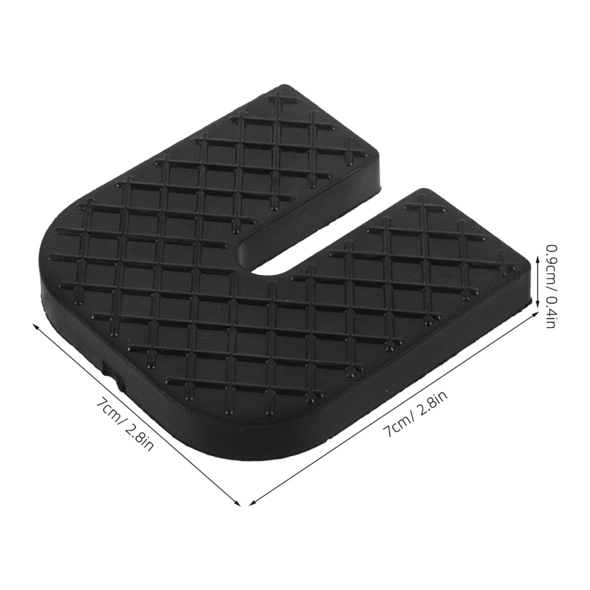Cabilock 8Pcs U Shaped Vibration Pads Noise Reduction Rubber Damping Pads for Washing Machines Air Conditioners Non Slip Easy Install High Load Capacity Shock Absorbing
