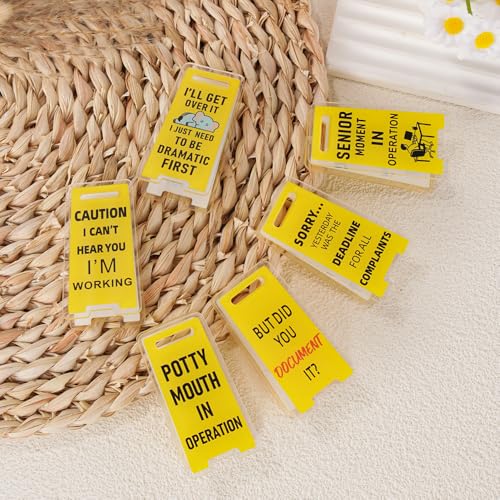 Funny Office Gifts Humorous Sticky Note Holders-6 Pack Note Clips