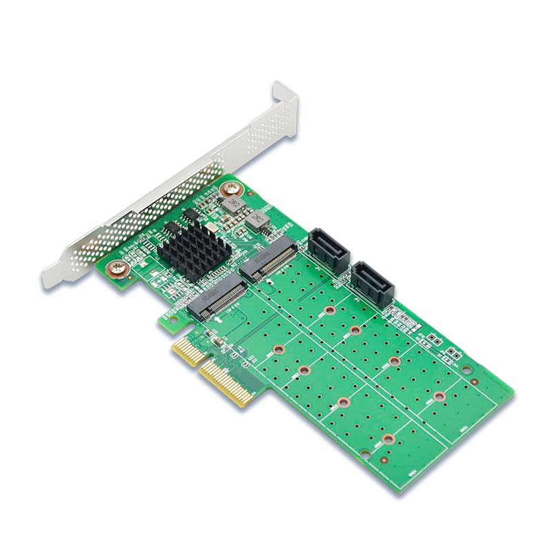 SSD マウンタ　Pcie接続　Marvell社製 88SE9230搭載 Amazon.com: PCIe x4 SATA RAID Controller Card, Dual M.2 and SATA