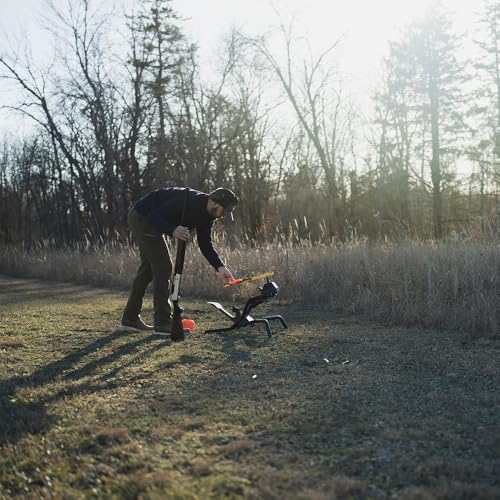Image of Caldwell Claymore Solo Clay Thrower with Foot Pedal, Angle Adjustment, and Auto Resetting Arm for Clay Shooting, Shooting Sports, Hunting