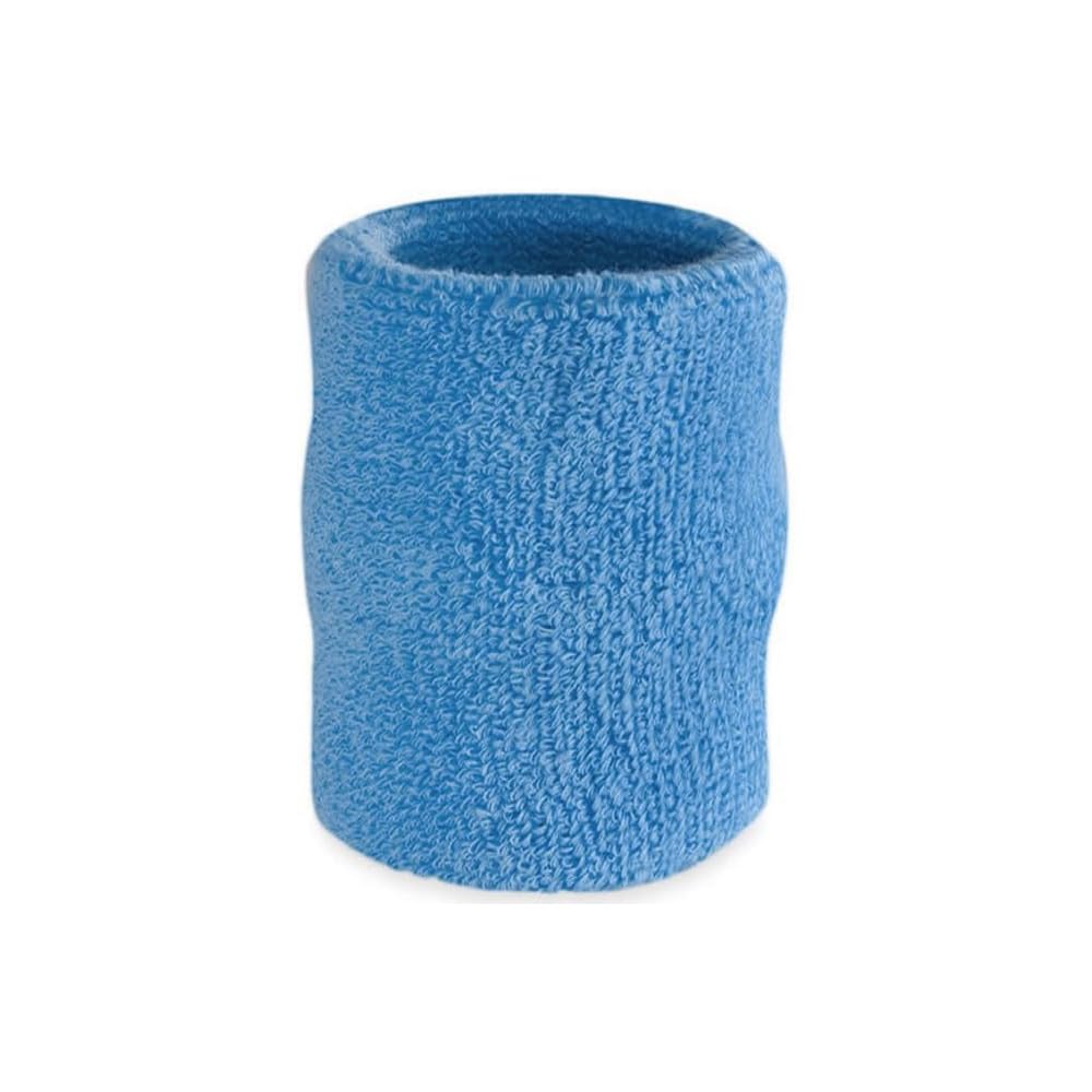 AMIFIT 5 x 3 Inch Sports Wrist Band Absorbent Sweatbands for Football Basketball Running Athletic Sports and Working Out, Pack of 1 (Sky Blue) (B0C8B1JTHQ) Amazon Price History, Amazon Price Tracker