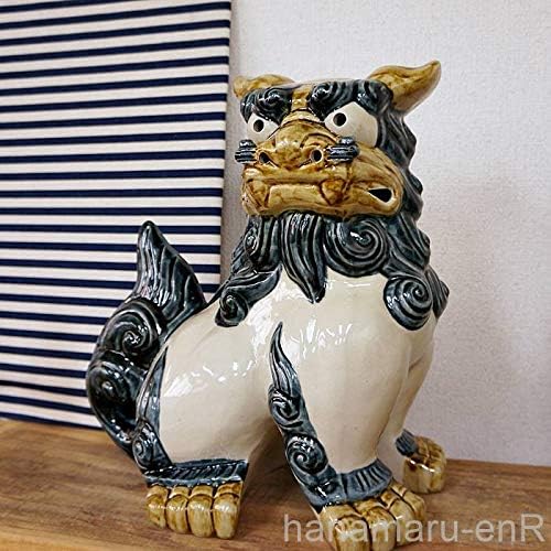 やちむん (沖縄陶器) 朝日陶器 シーサー 門柱(高さ33cm) ゴス | 琉球焼