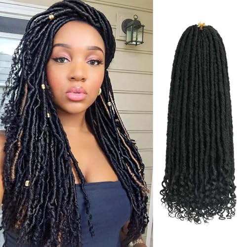 Goddess Locs Crochet Hair 6 Packs, 20 Inch...