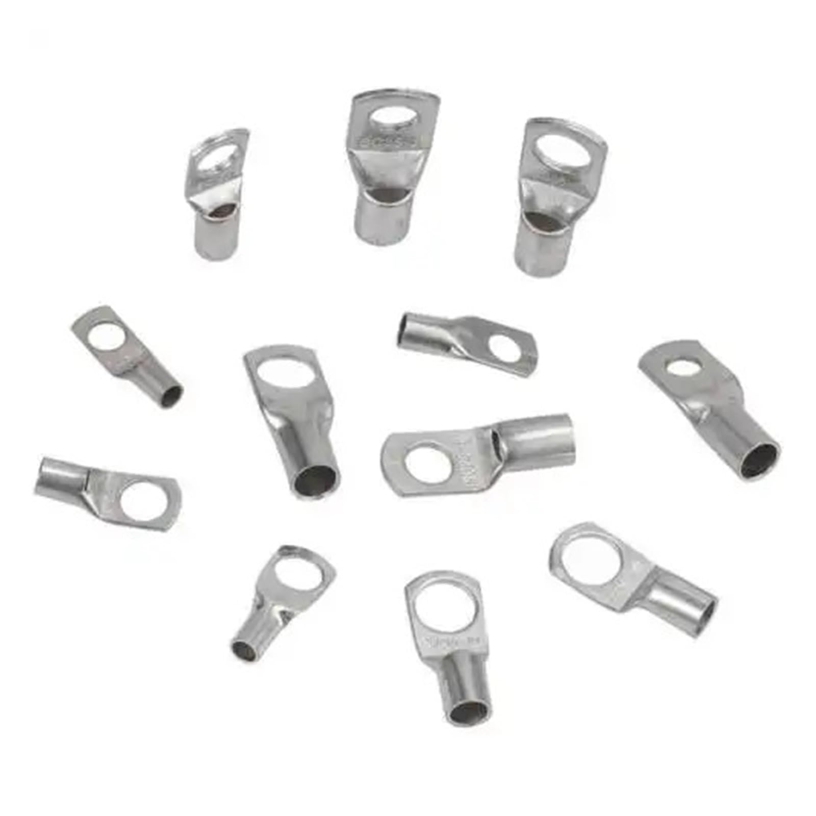 90Pcs SC6-35 Tinned Copper Ring Lug Terminal Battery Welding Connector Cable Wire Electrical Crimp Terminals