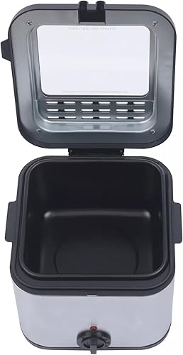 Miniatura 4 de Freidora eléctrica con cesta, freidora de acero inoxidable de 1000 W, capacidad de aceite de 2.5 L, capacidad de aceite para papas fritas,