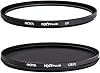 Hoya NXT Plus 77mm 10-Layer HMC Multi-Coated UV Lens Filter, Low-Profile Aluminium Frame - avec Hoya NXT Plus 77mm 10-Layer HMC Multi-Coated Circular Polarizer Lens Filter