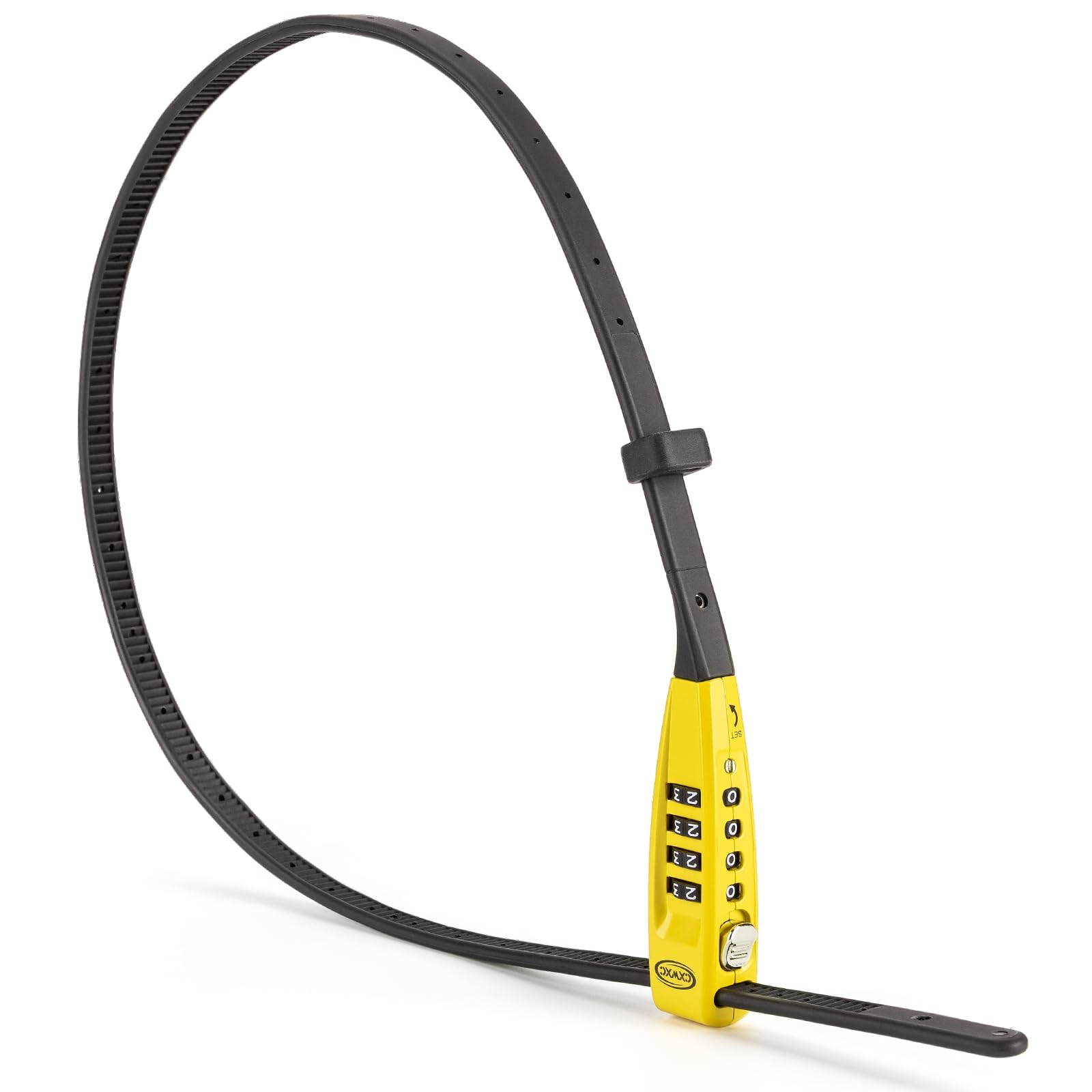 CXWXC Zip Tie Lock - 4-Digit Combo Cable Locks for Bike Motorcycle Helmet, Skateboard, Skis, Snowboard, Stroller & Cabinet - Ideal for Lightweight