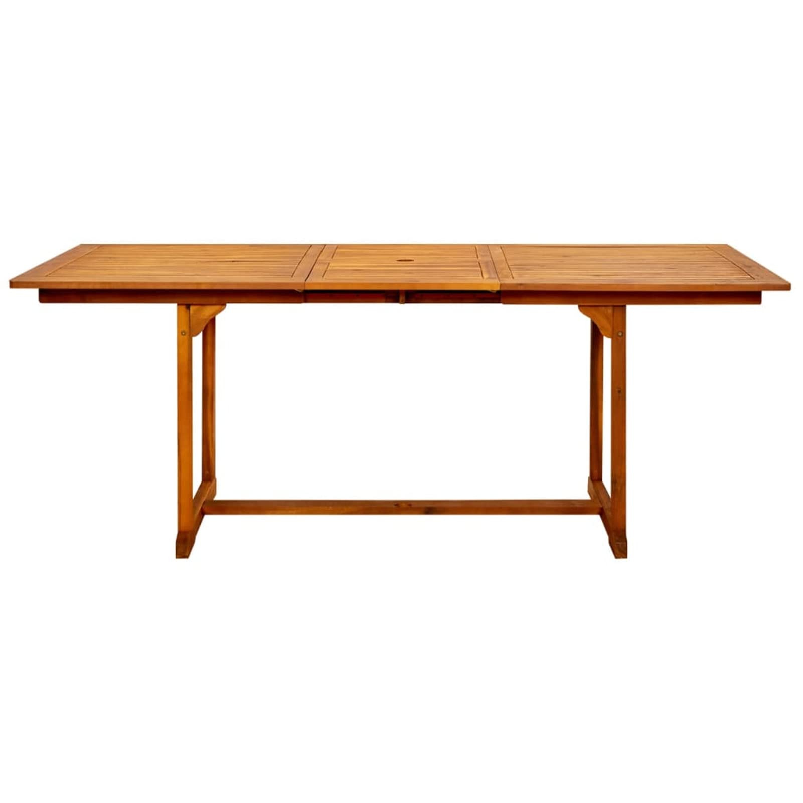 Tavolo da Giardino in Legno, Tavolo Esterno, Tavolo da Giardino Allungabile, Tavolo da Pranzo per Esterni Massello Acacia (150-200) x100x75cm