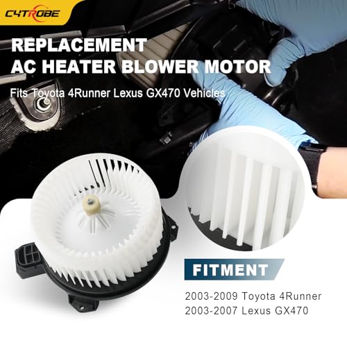 Image of CYTROBE AC Heater Blower Motor HVAC with Fan Cage Compatible with 2003-2009 Toyota 4Runner, 2003-2007 Lexus GX470 Replaces 87103-35060, 87103-35070, 700062, PM9188, 75737, TO3126114