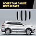 ZKFAR Pack-4 Car Side Door Edge Guards Protector, Carbon Fiber Car Door Edge Guards, Universal Bumper Protector Strips Trim Covers (Black)