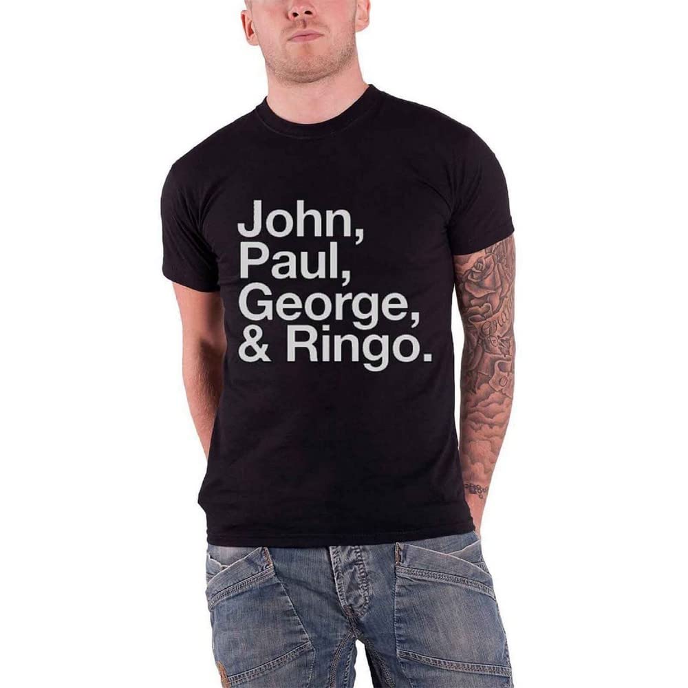 The Beatles Men's John Paul George and Ringo Short Sleeve T-Shirt