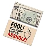 GIANT PANDA TRADING Bad Parking Prank Cards β βYou Park Like an A*sholeβ β Realistic $50 Bill Gag Gift β 50 Pack Funny Parking Ticket Notes