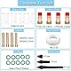 EATBALE 26 Stück Wig Schweißbrenner Verbrauchsmaterial Zubehör 10# Glasbecher, O-Ringe, Stubby Gaslinse & Spannzange 1,6 mm, 2,4 mm, Rückkappe für WP-17/18/26 Wig Schweißbrenner Zubehör