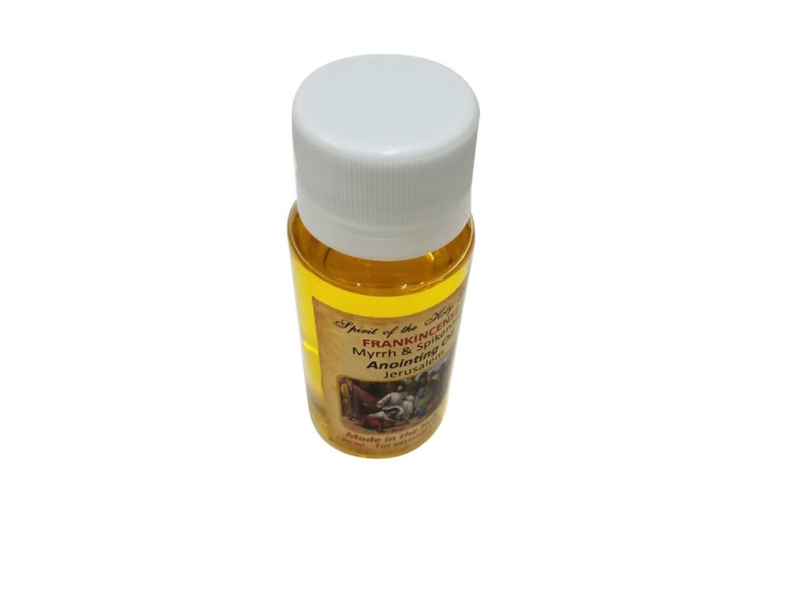 Authentic Christian Anointing Oils Jordan River Holy Waters Church of the Holy Sepulchre (SPIRIT OF THE HOLY LAND Frankincense, Myrrh and Spikenard 60ml)