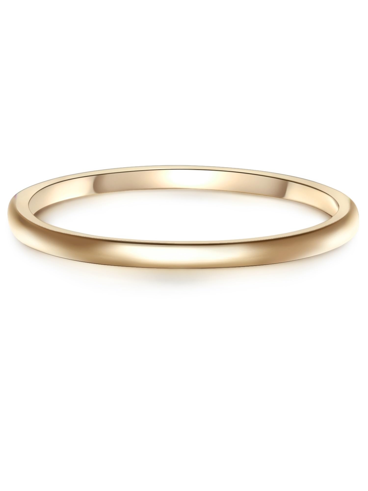 GLANZSTÜCKE MÜNCHEN Damen Ring 925/- Sterling Silber gelbgold | gelbvergoldet 14 Karat, Bandring