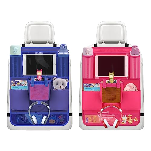 Annmore Rückenlehnenschutz Organizer für Toniebox, Rosa und Blau
