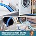 Sealegend 19-Piece Dryer Vent Cleaner Kit Omnidirectional Include 30Feet Dryer Vent Brush Blue Dryer Vacuum Attachment Lint Brush Vacuum&Dryer Adapter