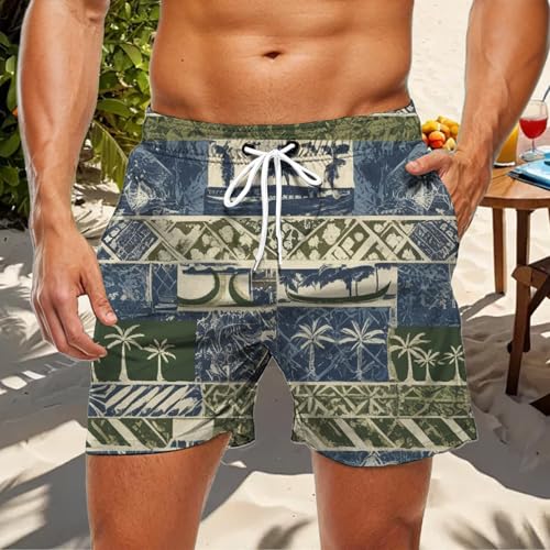 Beach Shorts Men | Casual Hawaiian Plant Graphic Beach Shorts - Breathable Quick Dry Swim Trunks for Vacation Everyday Wear4