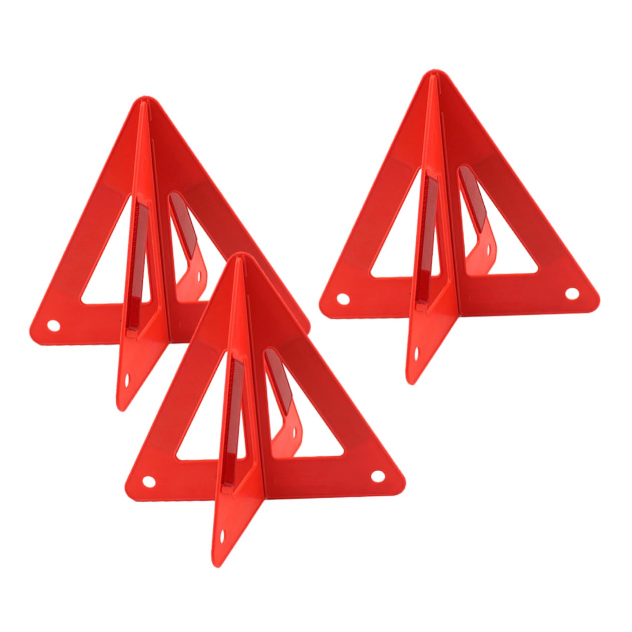 Triángulo de Advertencia Plegable Naranja Pvc 3 Piezas para Coche