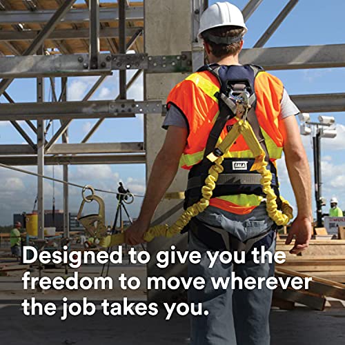 3M Dbi-Sala 6' Shockwave2 1 1516" Polyester Tubular Web Twin-Leg Tie-Off Shock-Absorbing Lanyard With Snap Hook And Aluminum Rebar Hooks On Leg Ends #TOP2