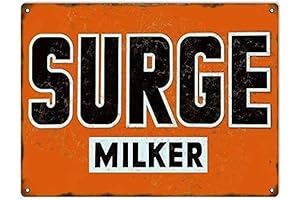 Retro Metal Tin Signs Surge Milker Wall Decor