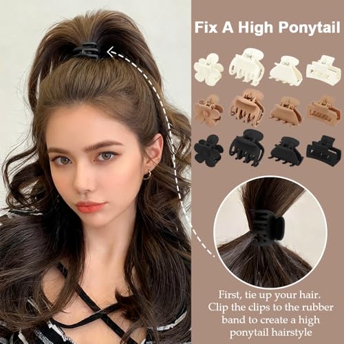 Ahoney 12 piezas pequeñas pinzas para cabello miniatura 3