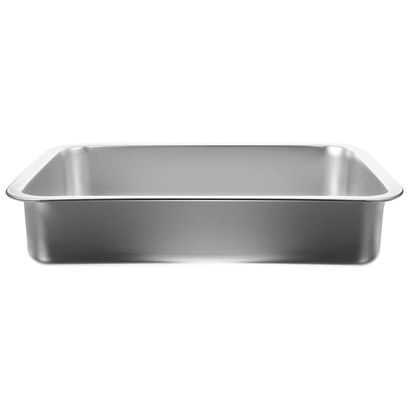 Edelstahl Katzentoilette Offen 36x27x7cm für Kätzchen Robuster Katzenstreubehälter ohne Löcher Bpa Frei Leicht zu Reinigen