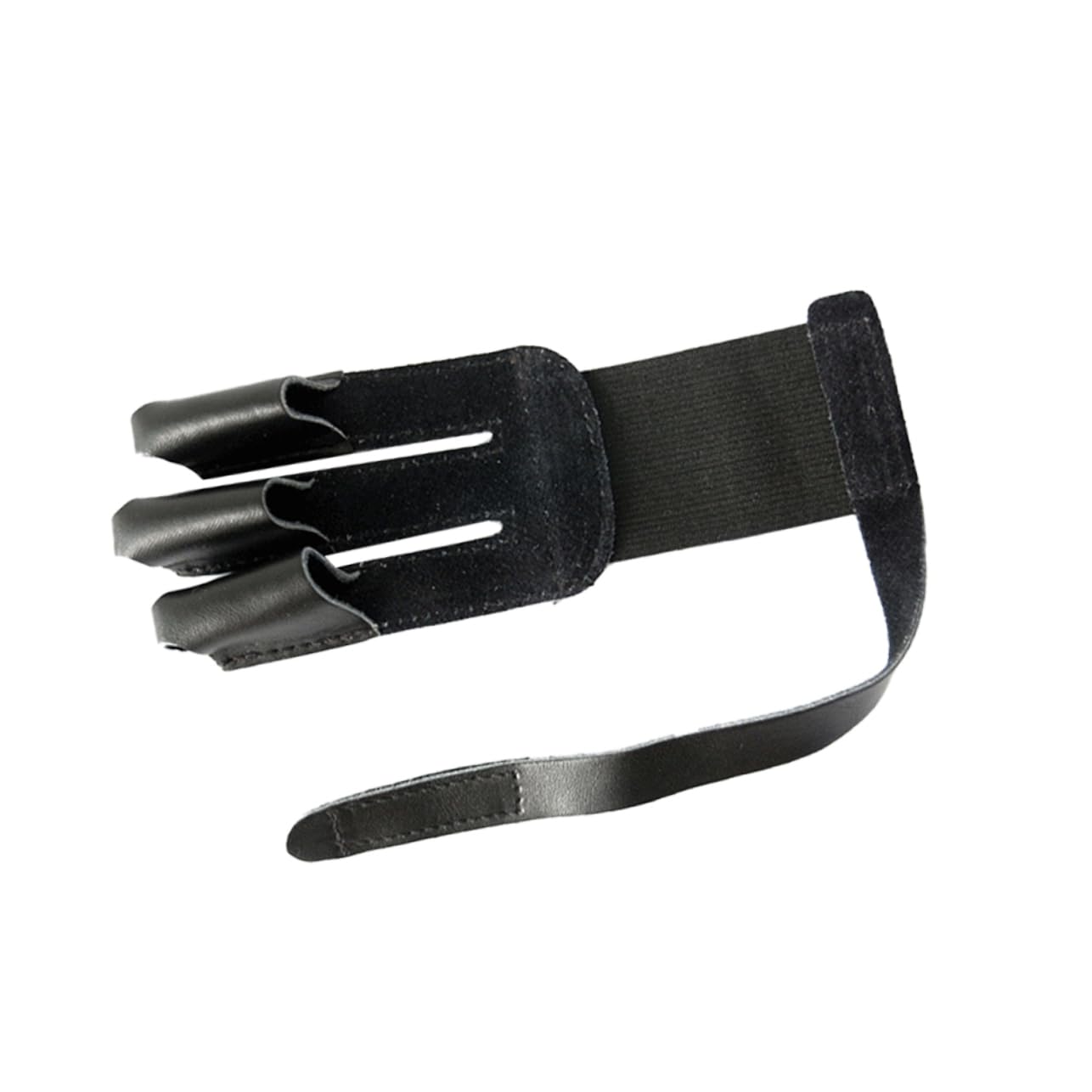 Anneome Practical Three Finger Protective Gear for Black Glove with Wrist Hook and Loop Strap Lightweight Design for Comfortable Shooting and Finger Protection