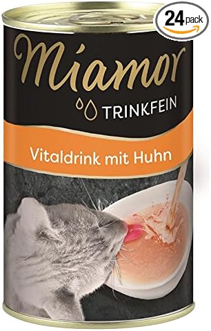 Miamor Bebida vital con pollo | 24 x 135 ml para gatos