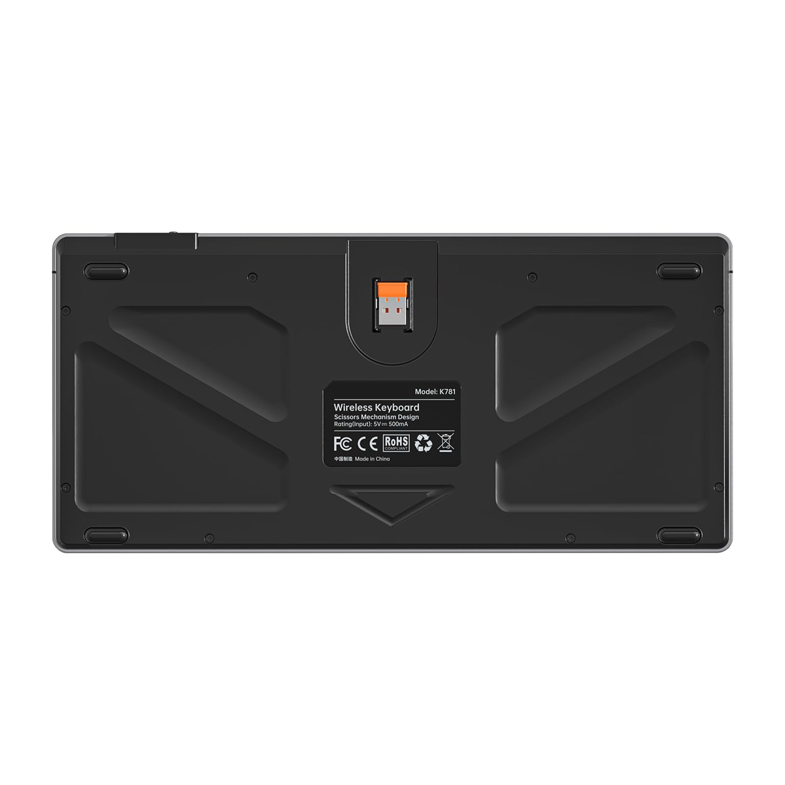 Matybobe Tastiera Wireless a Forbice Tastiera Aziendale a Forbice (Nera)