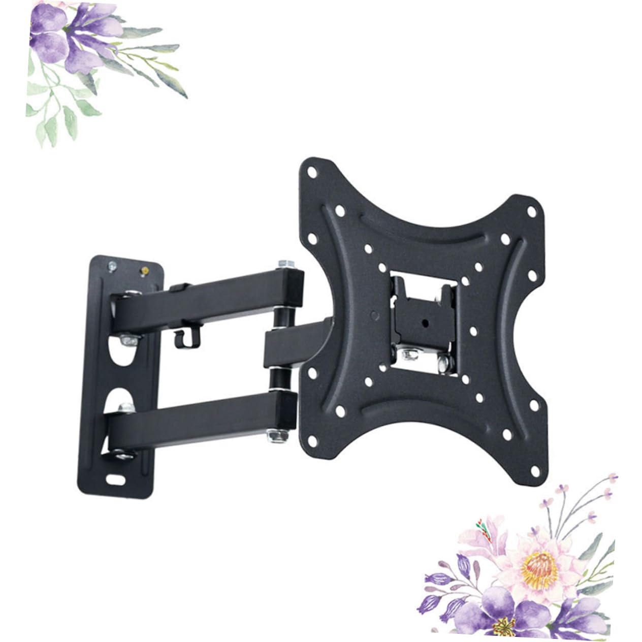 SHINEOFI Supporto Parete Tv Lcd da Staffa Parete Regolabile e Girevole Compatibile con Tv LED Lcd Livella Bolla