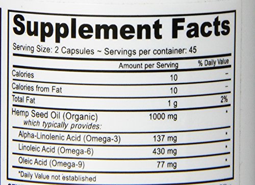 DEVA Vegan Virgin Hemp Seed Oil Capsules â Cold-Pressed, Unrefined, 90 Count - Image 4