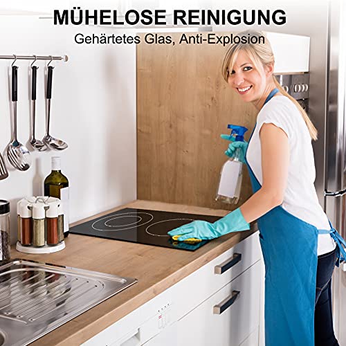 Thermomate-30cm-Placa-de-vitroceramica-incorporada-2-zonas-Sensor-tactil-Placa-de-cocina-electrica-32-kW-Temporizador-de-bloqueo-para-ninos