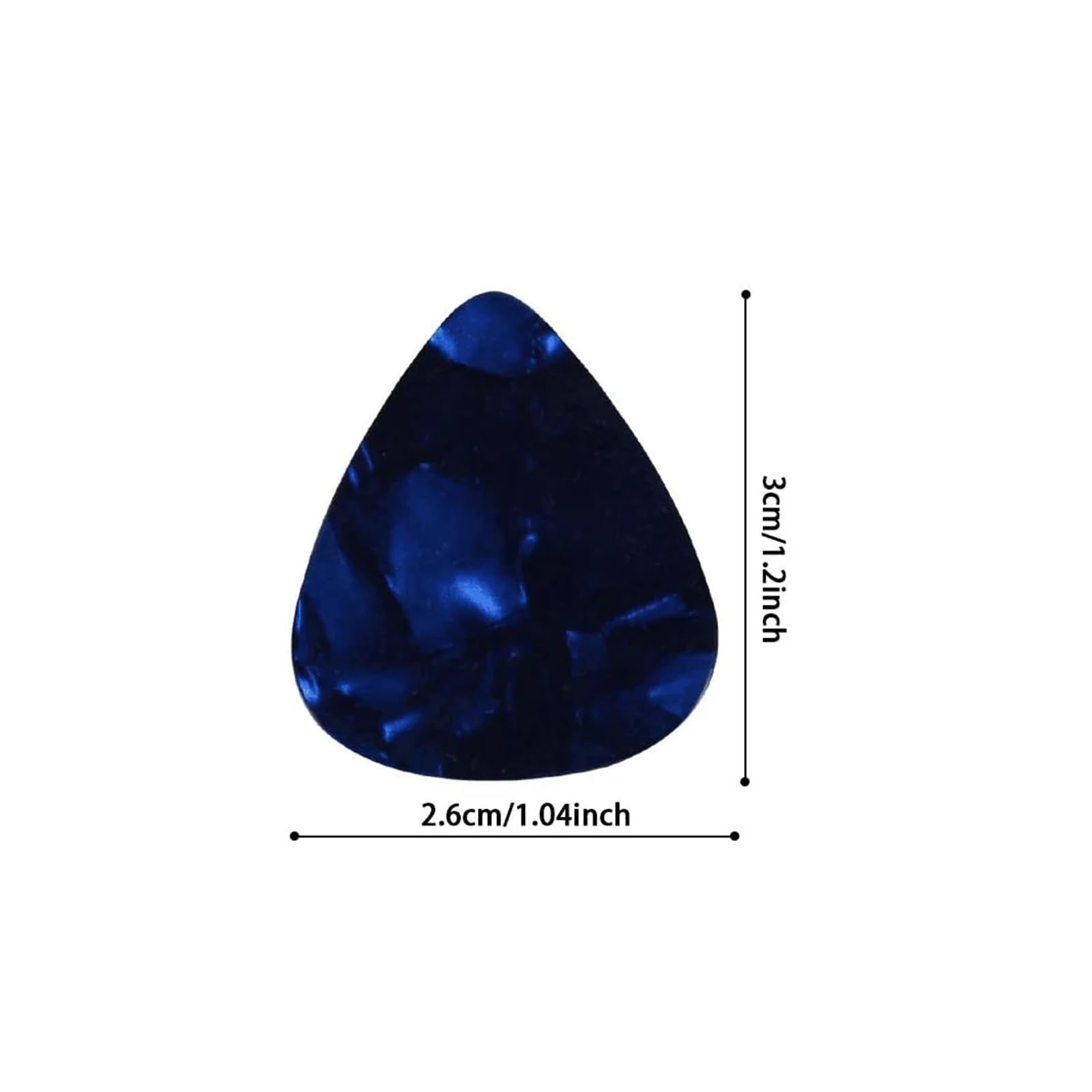 Plectres de guitare acoustique, 200 pièces, Pack de variétés de perles colorées, jauges fines et moyennes lourdes for l'acoustique(1.20mm)
