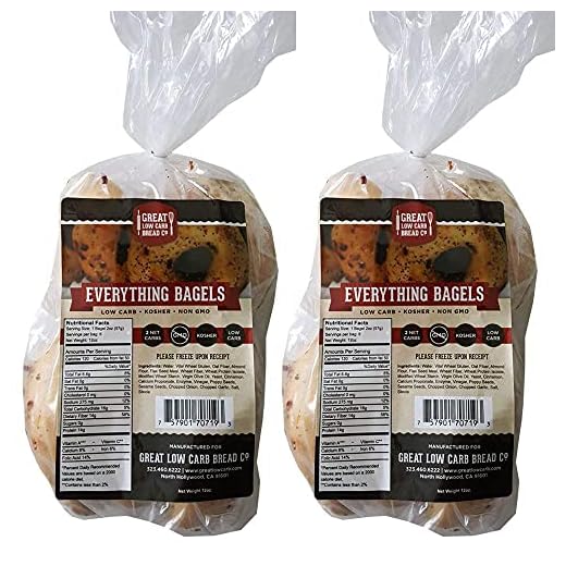 Great Low Carb Everything Bagels 2 Bags