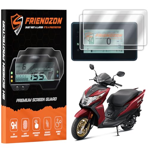 Image of 9H Screen Guard Protector For HONDA DIO 110 2025 Bike || Anti Scratch || Anti-Bubble || HD Clear || TFT Instrument Cluster Protector || Speedometer Accessory [Not Tempered Glass] (Pack of 2)