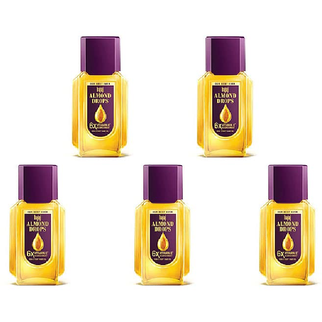 Pack Of 5 - Bajaj Almond Drops Hair Oil - 200 Ml