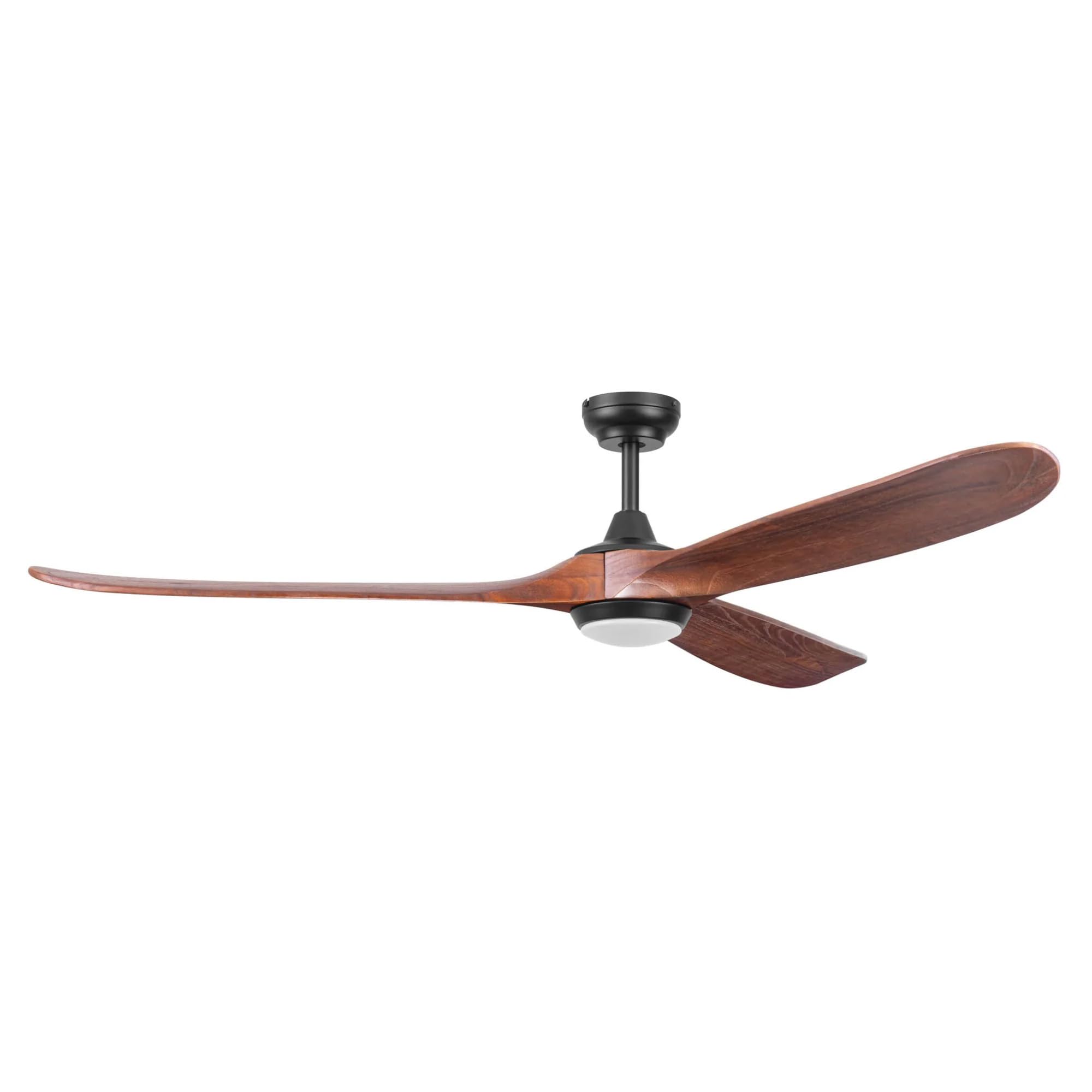 70 Inch Ceiling Fan with LED Light and Remote by Honeywell – 70 Inch, Metal, Matte Black, Model Taiga