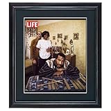 LIFE誌 リッチー・ヘブンス アンド ヒズファミリー Richie Havens すぐに飾れるブラック木製額 額付き アメリカ雑誌 1950年代 1960年代表紙