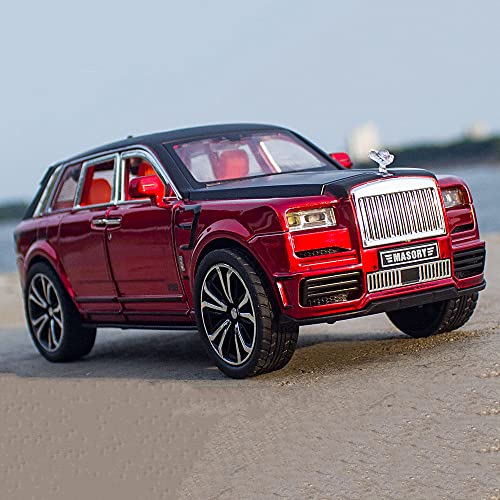 Image of DARVICE Exclusive Alloy Die Cast Metal Car 1:32 Scale Model Cullinan Pull Back Diecast Pullback Toy car with Openable Doors & Light, Music Toy Car for Kids