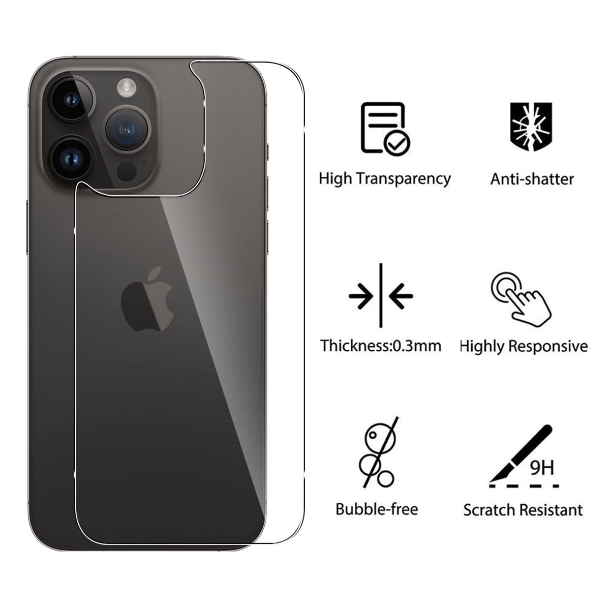 Pellicola Protettiva Vetro Temperato Per Fotocamera IPhone 14/14 Plus - Protezione 9H Anti-Graffio Con Design Glitter