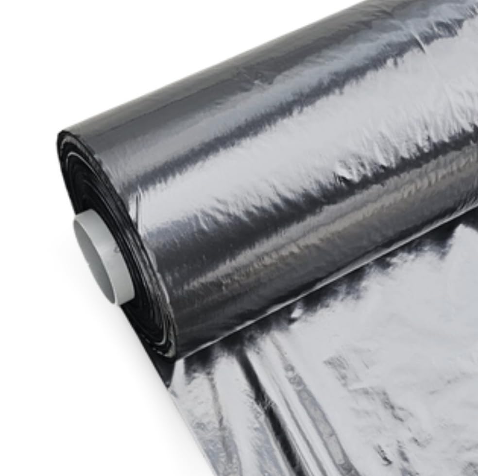DI GIULIO SRL Telo Nero Pacciamatura Larg. 110 cm x Varie Misure Senza Fori | Copertura Terreno Antierbacce Contro Le Infestanti | Bio Orto (100 Metri)