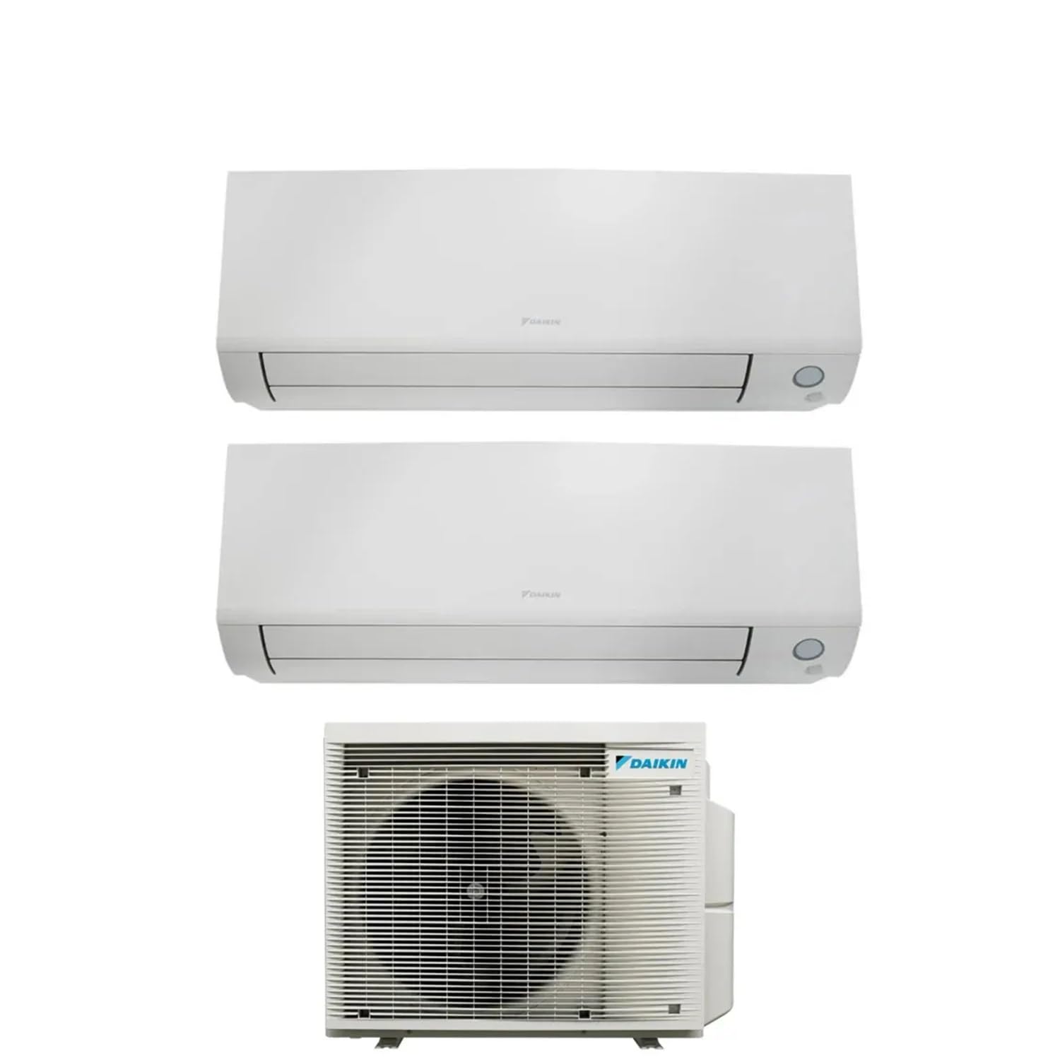 Daikin FTXM25A+FTXM35A+2MXM40A Perfera All Season - Climatizzatore dual split, 9000 + 12000 btu, Pompa di calore, Classe energetica A++/A++